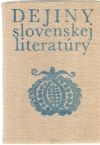 Dejiny slovenskej literatry