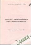 Ukázky testu z anglického a německého jazyku u přijímací zkoušky na VŠE