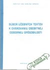 Sbor uebnch textov k overovaniu osobitnej odbornej spsobilosti