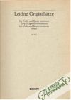 Leichte Originalsätze für Viola und Basso continuo
