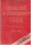 Usnesení a dokumenty SSSR 1956-1957