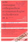 Acta chirurgiae orthopaedicae et traumatologiae čechoslovaca 6/1982