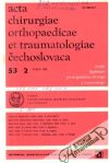 Acta chirurgiae orthopaedicae et traumatologiae čechoslovaca 2/1986