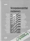 Nezopakovateľné rozhovory