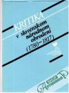 Kritika v slovenskom národnom obrodení