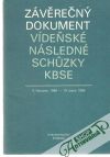 Závěrečný dokument vídeňské následné schuzky KBSE